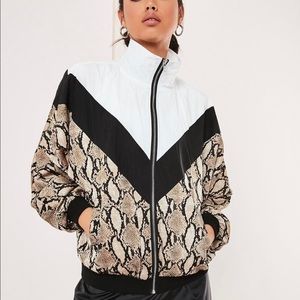 Snake Color Block Windbreaker